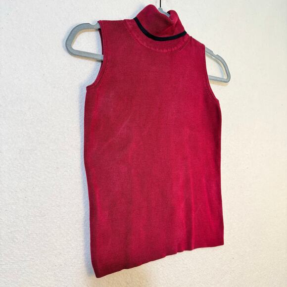 Preview Collection Knitted Silk Turtle Neck Sleeveless Sweater Blouse X-Small XS - Picture 4 of 6